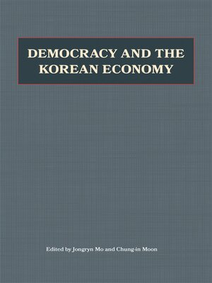 cover image of Democracy and the Korean Economy